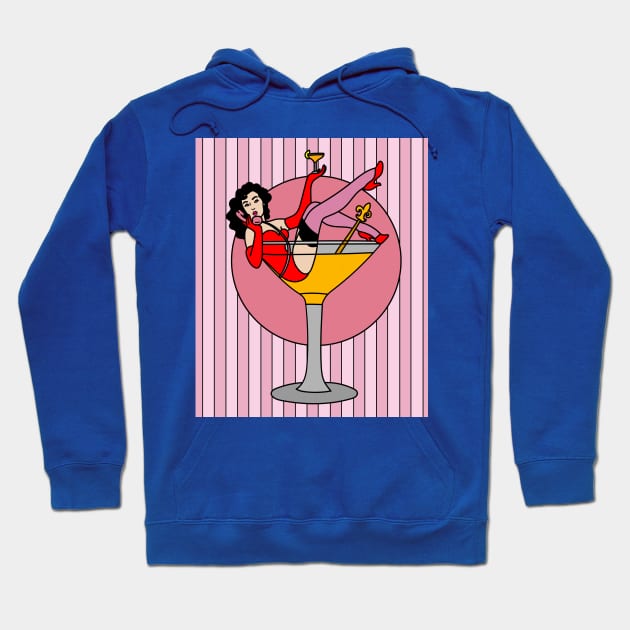 Drink Bathing Drinking Crazy Hoodie by flofin